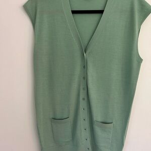 Tibi fine gauge cashmere vest Small